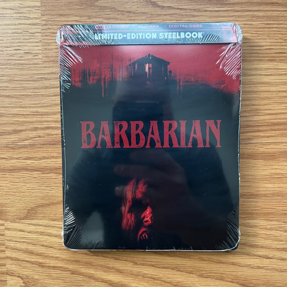 Barbarian 4K Ultra HD Blu-ray Limited Edition Steelbook New Sealed Digital Code